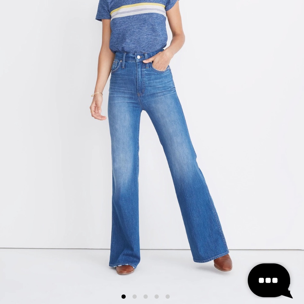 Madewell 11” high rise flare, 31